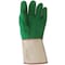 Magid Textile Gloves, Cotton, Gauntlet Cuff Green, L, 12 PK G399GT - alternate 3